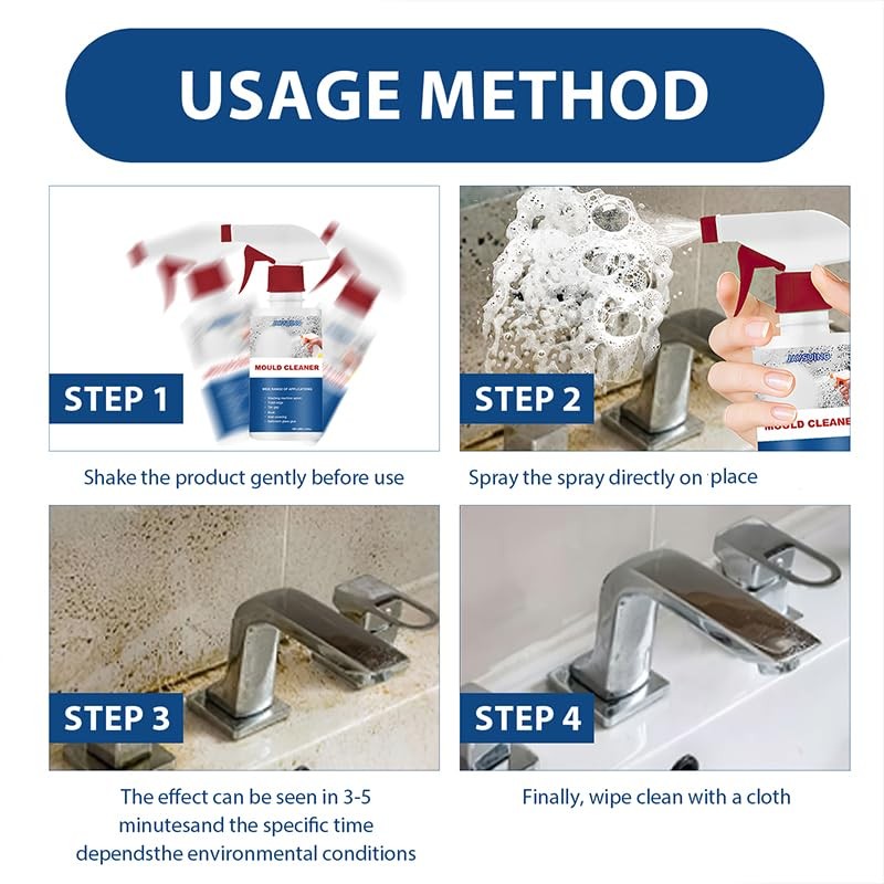 AUJ 2PCS Mould Cleaner Spray