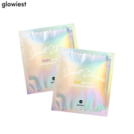 GLOWIEST Sweet Dreams Collagen Mask 23g, Type:Yuzu Bright