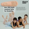 Dancecore Children's Slip-On Canvas Ballet Dance Shoe with Split Leather