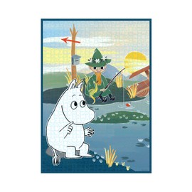 Barbo Toys Moomins Art Puzzle Bridge - 1000 Puzzle Pieces 70 cm x 50 cm - Puzzle for Adults with Illustrations of Sunset in Moomin Valley