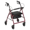 Drive Medical Aluminum Rollator Walker Fold Up and Removable Back