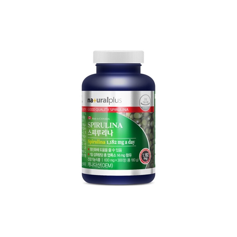 1 Bottle of Spirulina 300 Tablets (5-month supply) Chlorophyll 14mg