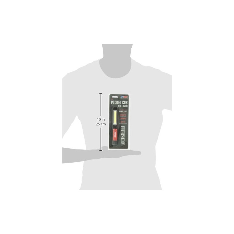 EZRED 150 Lumen COB LED Pocket Flashlight with Magnetic Base