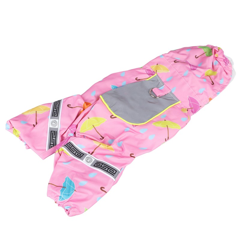 Pet Reflective Raincoat Legs Covered Cute Waterproof Skin Friendly Dog
