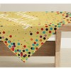 Artoid Mode Yellow Dots Happy Birthday Table Linen, Seasonal Kitchen
