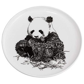 Maxwell & Williams DX0528 Giant Panda Plate - Black and White - 20cm Diameter - Ceramic - Animal Design in Gift Box