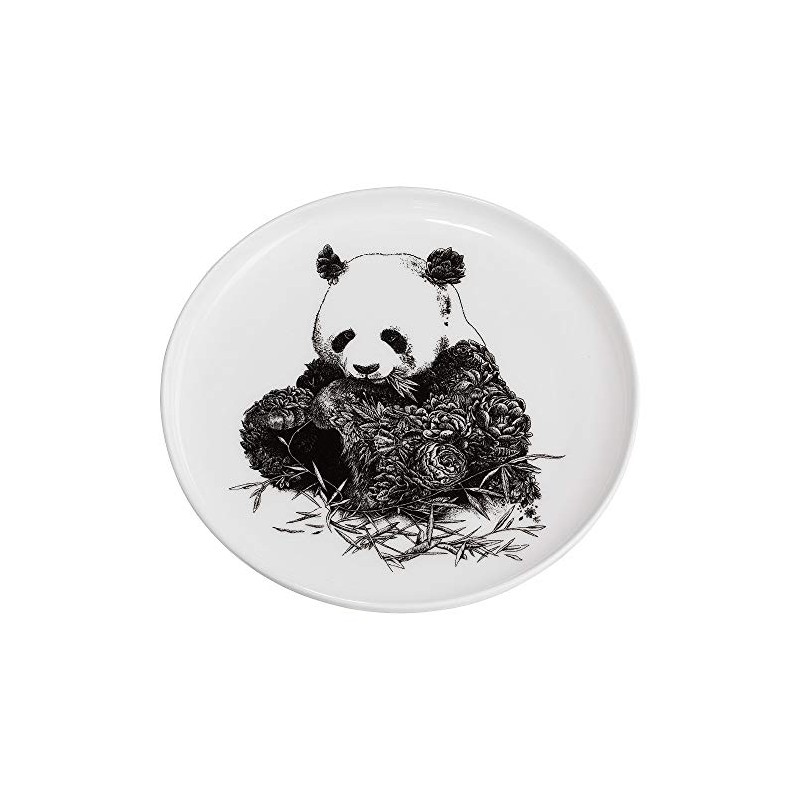 Maxwell & Williams DX0528 Giant Panda Plate - Black and