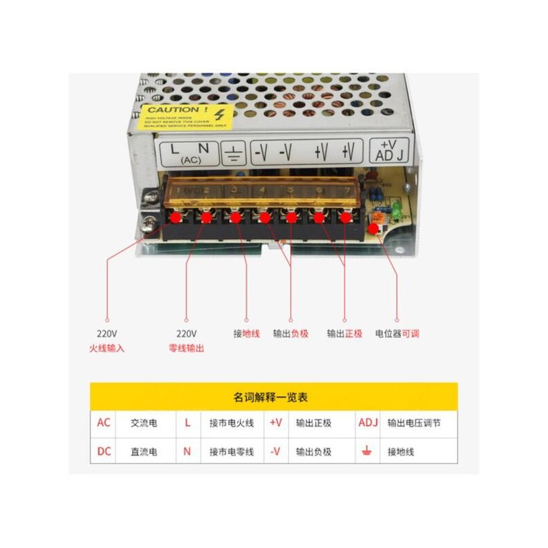 PowerSo 파워 서 LED SMPS 소스 40A 200W 5V 100