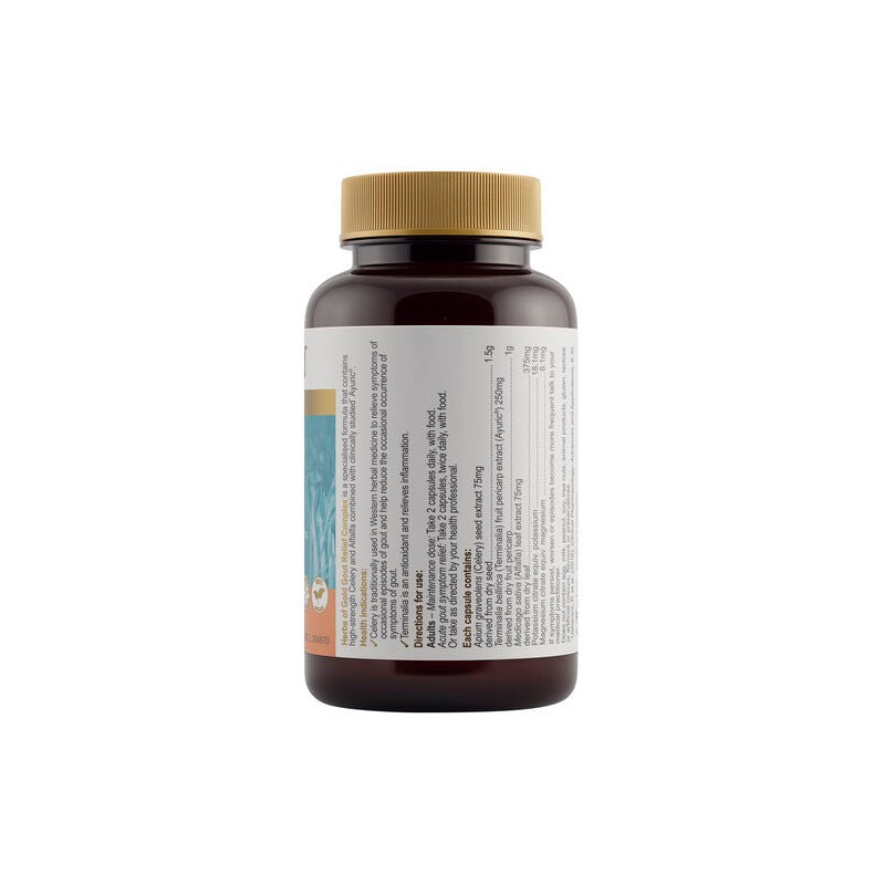 Herbs Of Gold Gout Relief Complex 60 Vege Capsules
