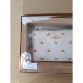 Coach NIB COACH Boxed Corner Zip Wristlet W/Star Print & Charms CX174 NWT RETAIL:$148