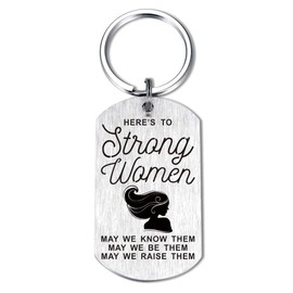 Strong Woman Gifts, Women Empowerment Feminist Keychain Birthday Gifts for Boss Lady Female