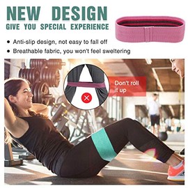 ANNA TOSANI Bandas de Resistencia (Set de 3), Bandas Elasticas de Fitness para Yoga, Pilates, Estiramientos Bandas Antideslizantes de Ejercicios para 