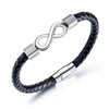 Feilok Leather Bracelet Men's Bracelet Infinity Forever Together Men's Leather