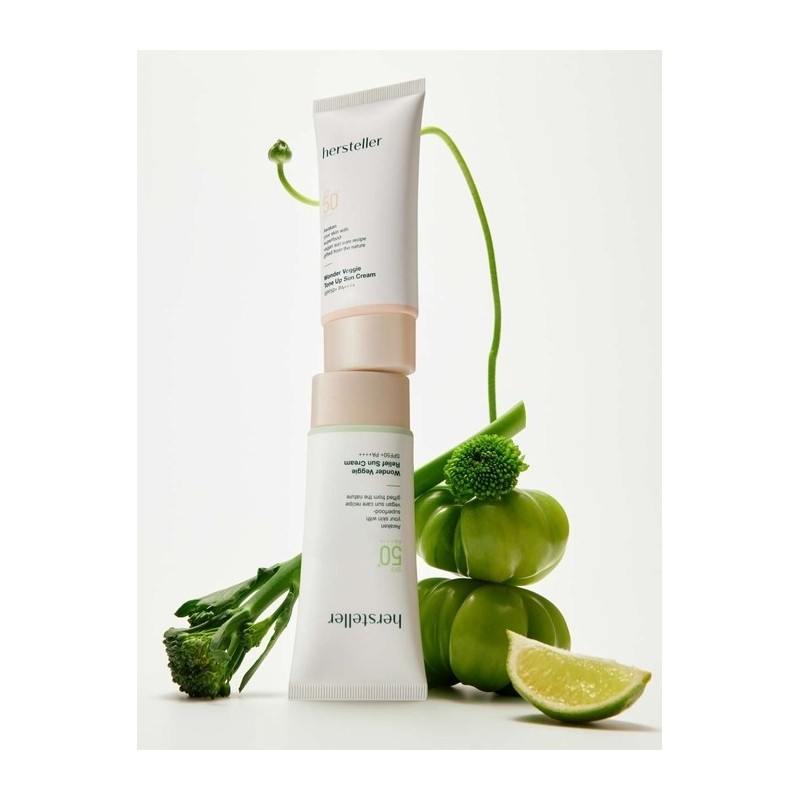 Wonder Veggie Vegan Relief Sun Cream + Tone Up Sun