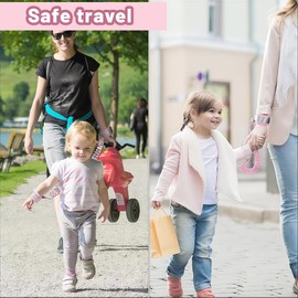 XYTAHDM Baby Anti-Lost Belt, 2.5 m Anti-Lost Wrist Belt Lead, Safety Wrist Small for Children, Baby Children, Safty Anti-Lost Walking Children's Lead Wrist (Pink)