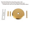 Artiwell Push & Lock Tub Trim Set with Single-Hole Overflow