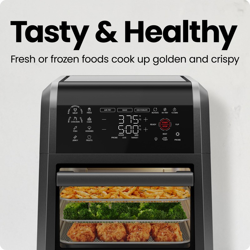 CHEFMAN ExacTemp™ 12 Quart 5-in-1 Air Fryer with Integrated Smart