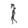 Haute Collage 1x Rock Climber climbing with one hand -
