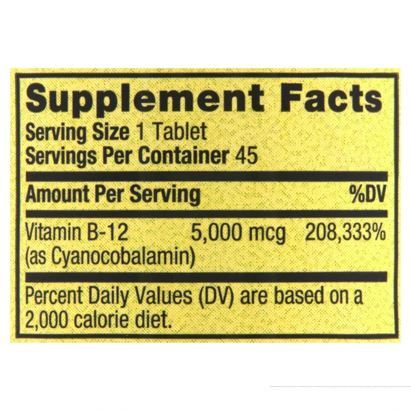 Spring Valley Extra Strength Vitamin B12 Berry, 5000 mcg, 45