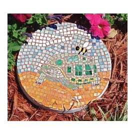 Jennifer's Mosaics Round Outdoor Stepping Stone Mold, 12-Inch