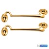 XFORT Polished Brass Cabin Hook Gate Latch Door Latch Door