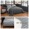 LETSLEEP Queen Size Comforter Set - 8-Piece Gray Luxury Bedding
