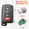 Sianxaido 89904-06140 Key Fob Shell Case Compatible with Sequoia 2019-2020