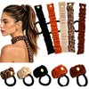 Hair Ties, Ponytail Holders for Women, 5 PCS Multi‑Color Elastic