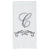 Avanti Linens - Monogram Embroided Fingertip Towel, 100% Cotton Bathroom