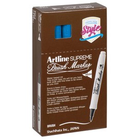 artline Royal Blue Supreme Brush Marker Pen