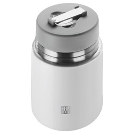 ZWILLING Thermo 23.6-oz Food Jar with folding Spoon, 700ml, Silver-White