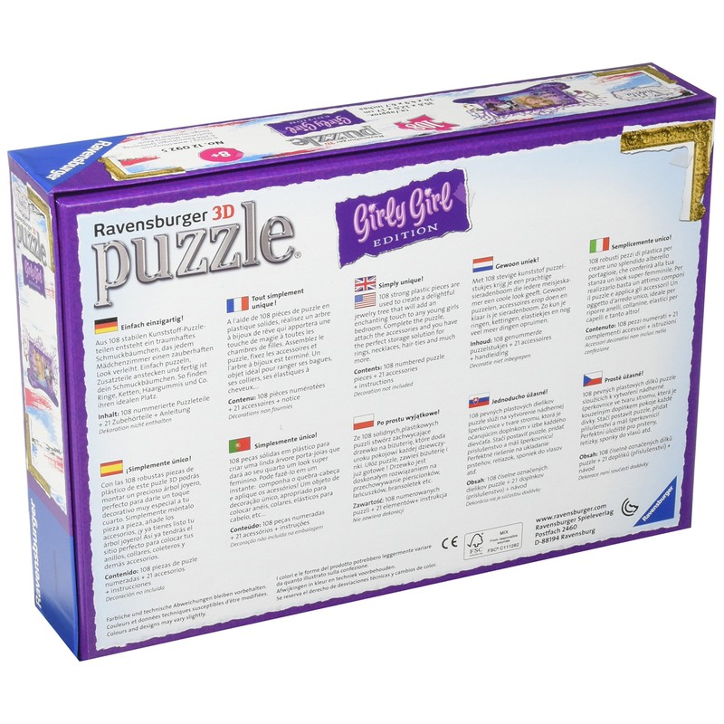 Ravensburger 12092 5 "Jewellery Tree Violetta 3D Puzzle (108-Piece)