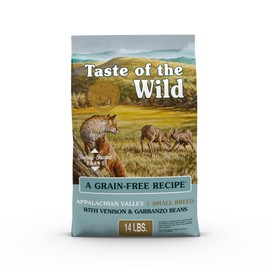 Taste of the Wild Appalachian Valley Small Breed Grain-Free Recipe with Roasted Venison Dry Adult Dog Food, Made with High Protein from Real Venison 14lb