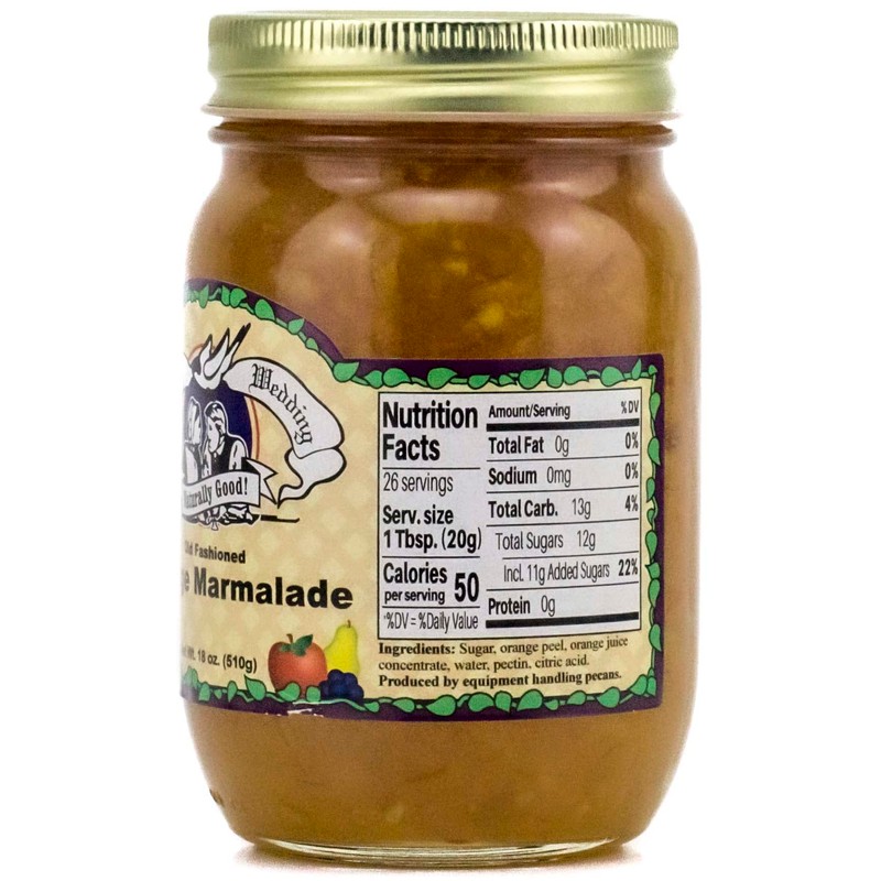 Amish Wedding Orange Marmalade 18oz (Pack of 2)