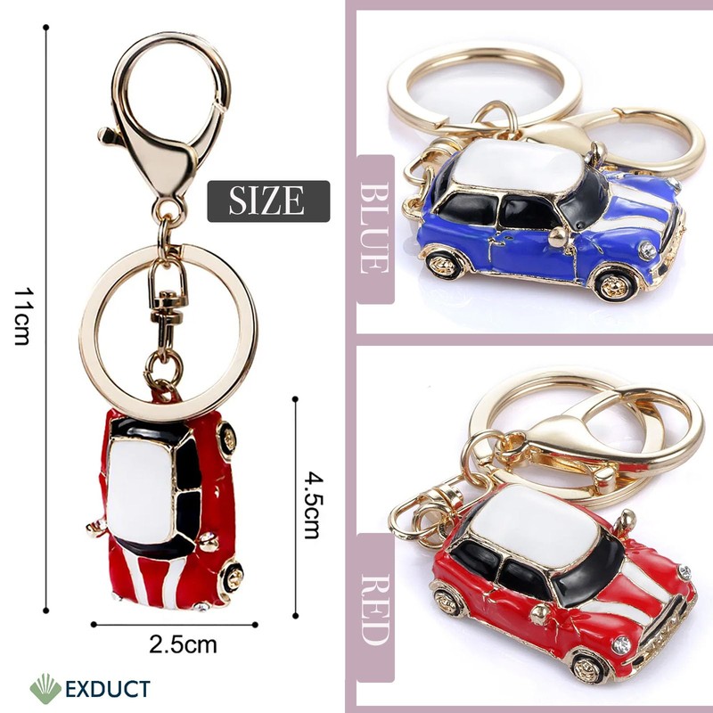 EXDUCT Set of 2, Retro Style, Classic Car Shape Key