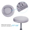 PATIKIL 11" Round Bar Stool Cover, 2 Pack Washable Elastic