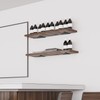 Pack of 2 Floating Shelf Brackets, Wall Brackets, Invisible Triangle,