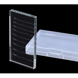 Eyelash Extension Crystal Pallet Lash Holder Tray Bigger Size with Storage Case 4.3x2.4 Inch,7-15 mm
