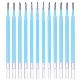 PATIKIL Gel Pen Refills, 12 Pcs 0.8mm Medium Point Pastel Coloring Gel Ink Pen Replace Refills for Retractable Click Pens Writing Drawing Doodling Office Study Classroom Supplies, Blue