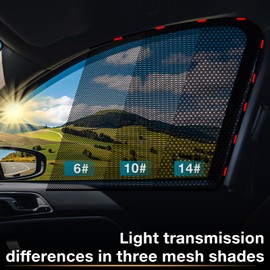 ZATOOTO Car Window Shade for Baby Car Sun Shade Side Window Breathable Mesh Sun Blocker for UV & Heat Glare Free Universal for Most Cars Easy Magnetic Installation Perfect for Camping Travel Napping