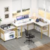 Unikito Reversible L Shaped Desk with Magic Power Outlets and