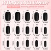 LuckForever 420pc Square Press on Nails Medium Fake Nails with
