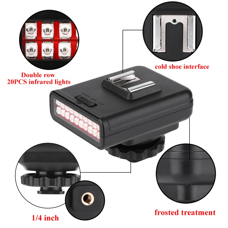 Ordro LN-3 Portable USB Charging Infrared Photography Night Vision Light