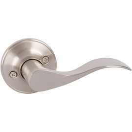 Delaney Hardware Right-Handed Bennett Dummy Door Lever in Satin Nickel Finish for an inactive Non-Latching Door