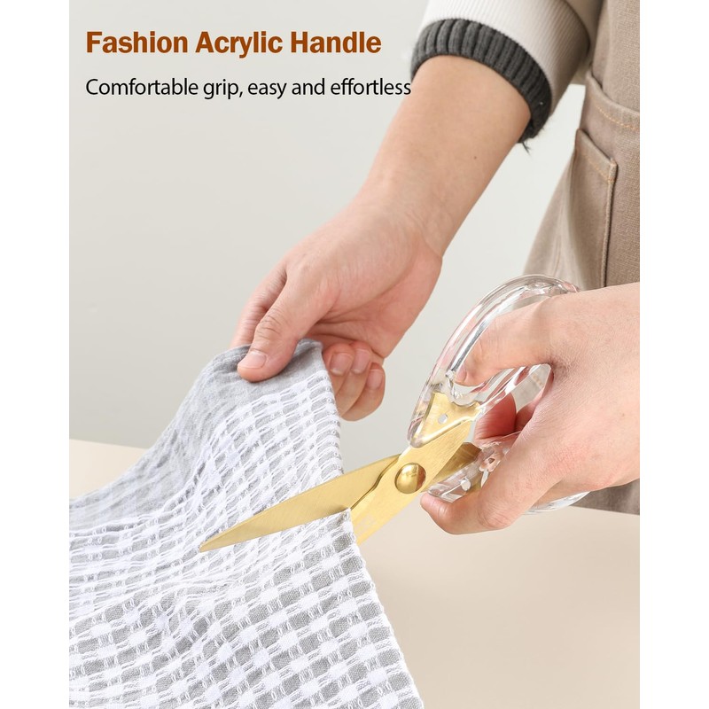 Kitchen Shears Scissors&Sharp Scissors, ARCHIKING 8.0inch Cooking Scissor-Meat and Poultry
