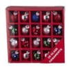 25MM Miniature Multicolored Glass Ball Ornaments, 20-Piece Box Set, Christmas