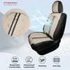 FREESOO Front Seats 2PCS Leather Car Seat Covers, Ultra Breathable