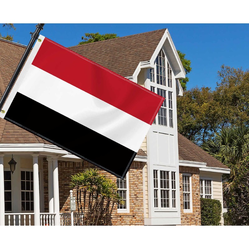 2×3 FT Yemen Flag,Medium 60×90 CM Yemeni Outdoor Banner,100D Decor,Doube