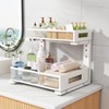 2-Pack Under Sink Storage Organizer, Large 2-Tier Elegant Mesh Pull