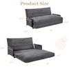 YOSHOOT Lazy Floor Sofa Convertible Bean Bag Sofa Bed Couch,